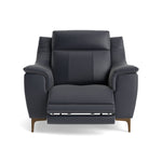 Nicoletti Carmen Recliner Armchair - Power Recliner Chair CB - Power Recliner with USB Sterling Home 12 Feet: Graubraun Torello PS Blu -S 81