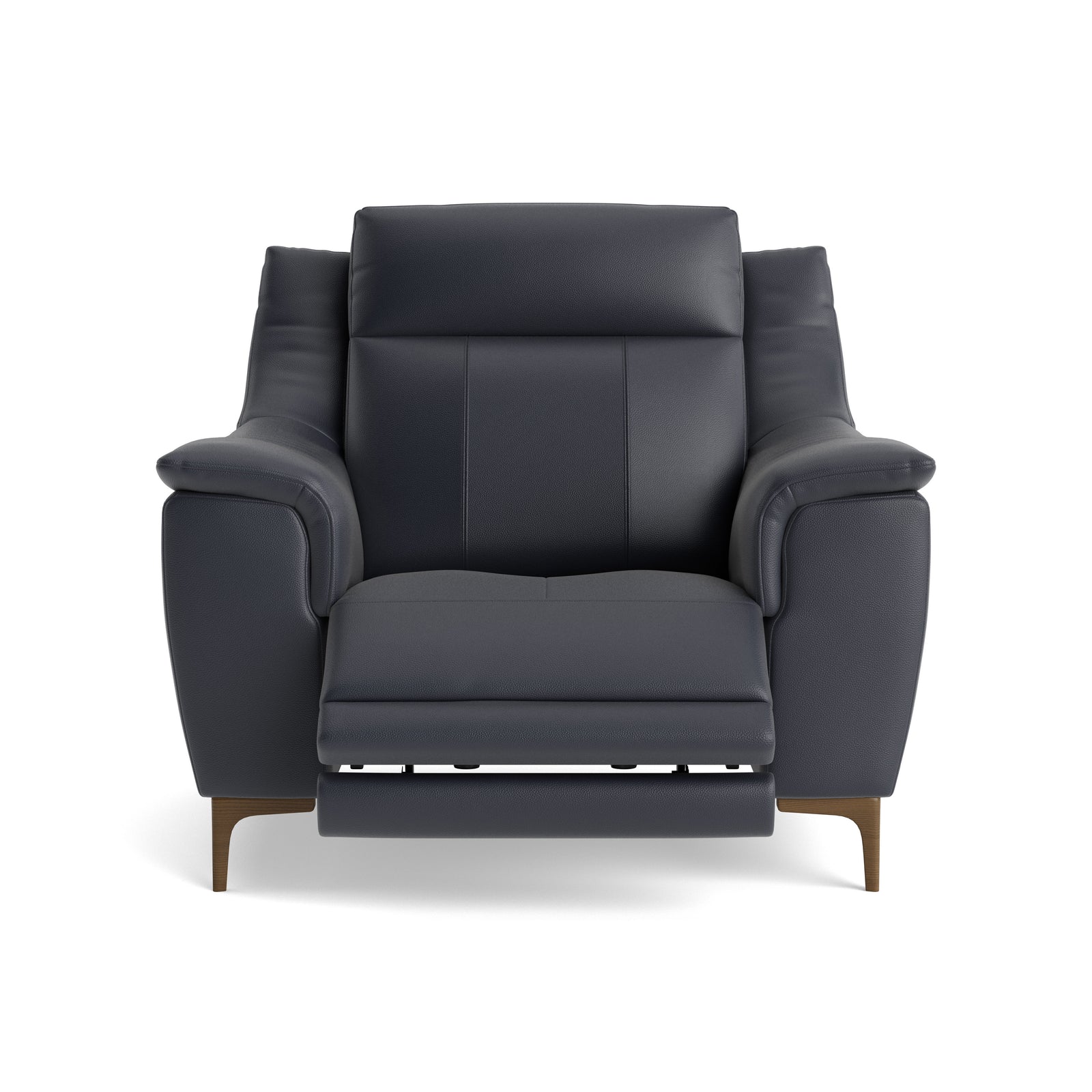 Nicoletti Carmen Recliner Armchair - Power Recliner Chair CB - Power Recliner with USB Sterling Home 12 Feet: Graubraun Torello PS Blu -S 81