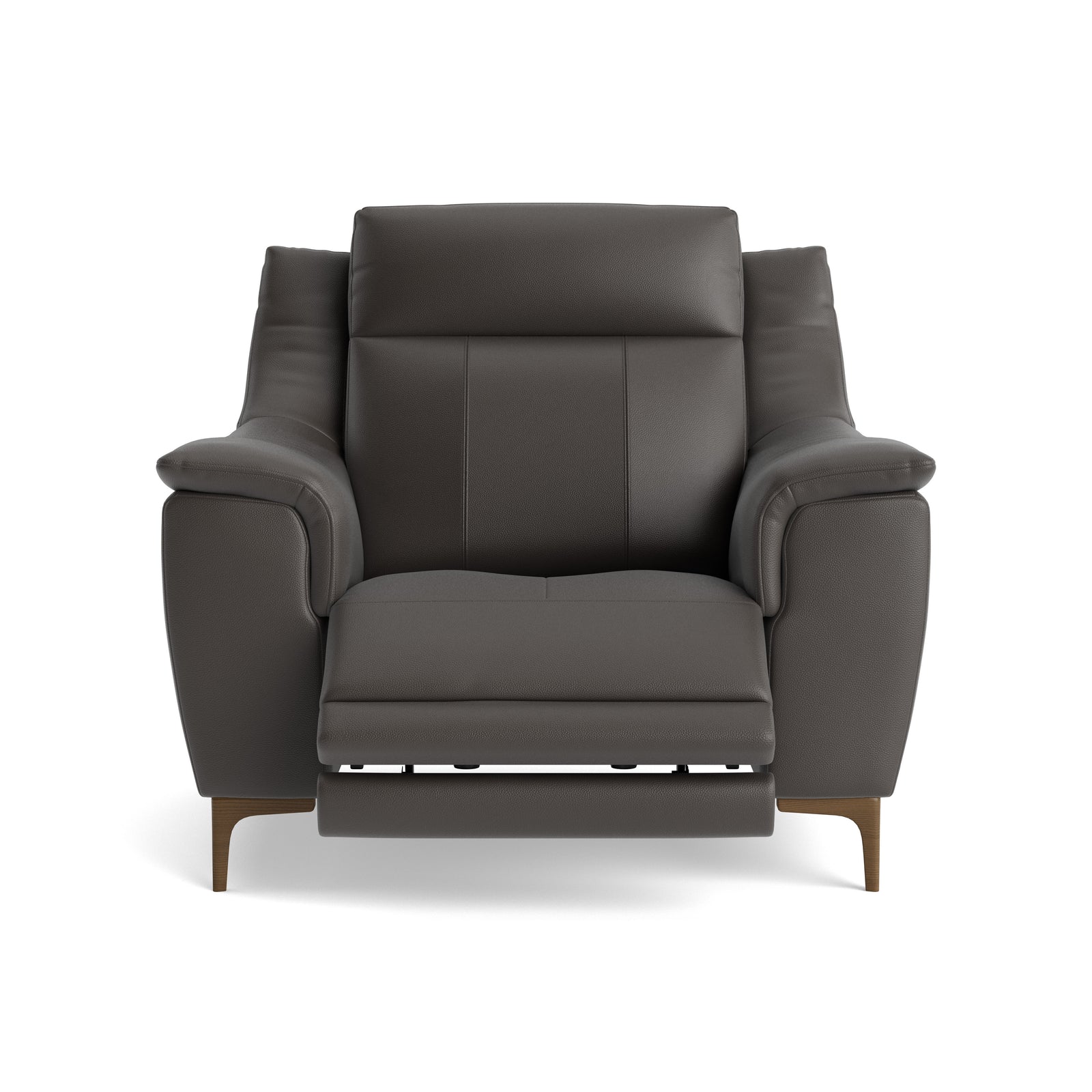 Nicoletti Carmen Recliner Armchair - Power Recliner Chair CB - Power Recliner with USB Sterling Home 14 Feet: Graubraun Torello PS Grigio Scuro 327