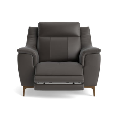Nicoletti Carmen Recliner Armchair - Power Recliner Chair CB - Power Recliner with USB Sterling Home 14 Feet: Graubraun Torello PS Grigio Scuro 327