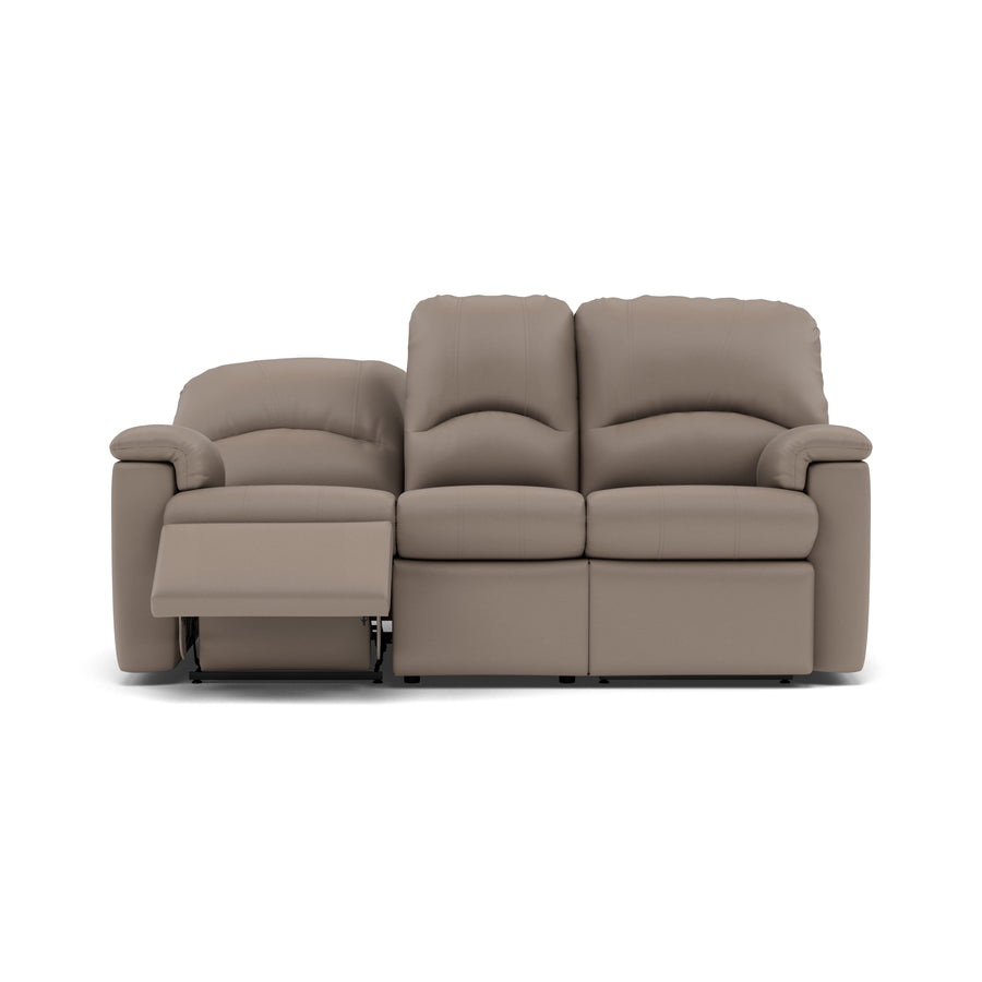 G Plan Chloe 3 Seater Recliner Sofa - 3 Seater Recliner Sofa (Right) Grade H - Right Hand Recliner 3 Seater Sofas Sterling Home 1 H001 Oxford Mushroom