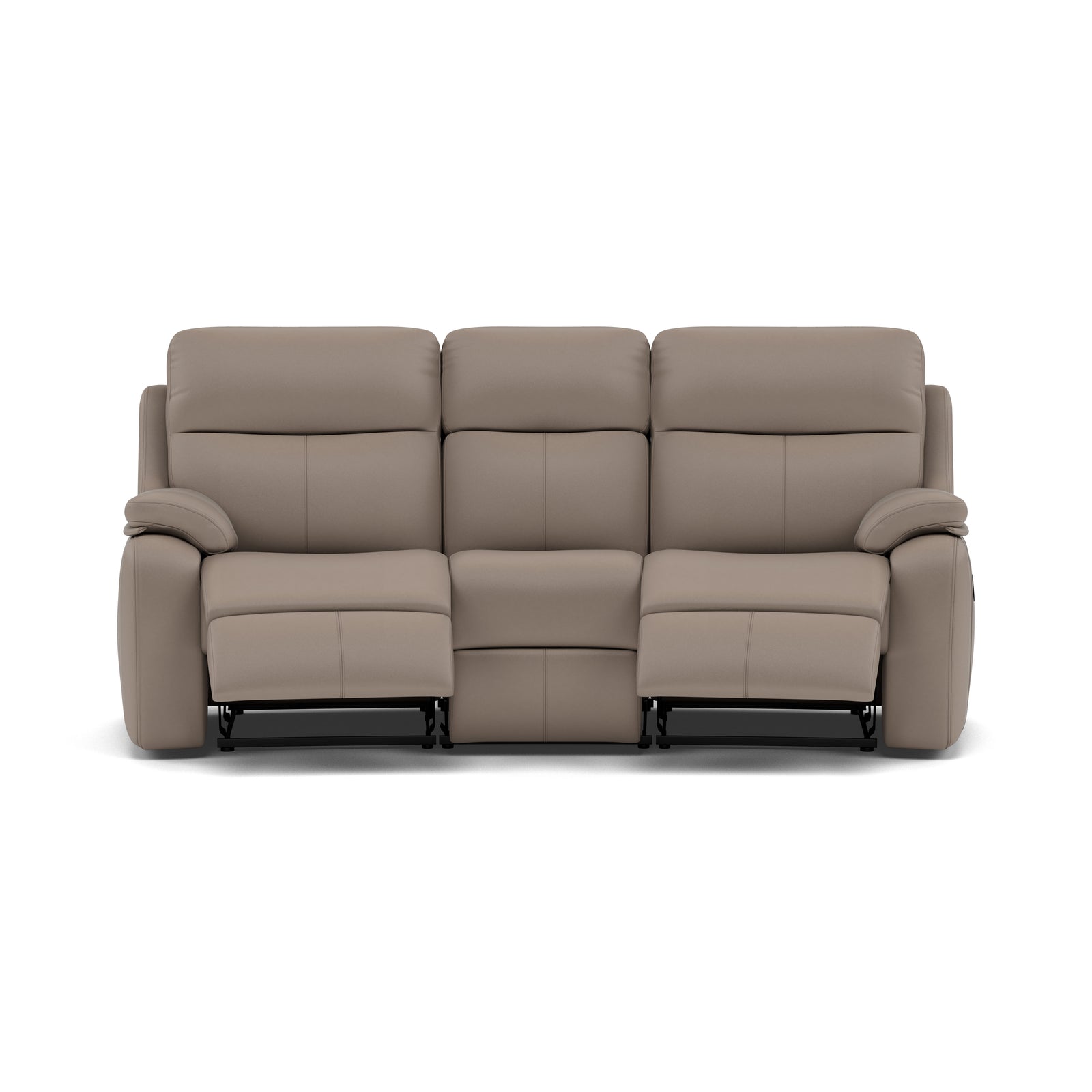 G Plan Kingsbury 3 Seater Curved Recliner Sofa - 3 Seater Manual Recliner Curved Sofa Double Grade H - Manual Recliner 3 Seater Sofas Sterling Home 1 H001 Oxford Mushroom