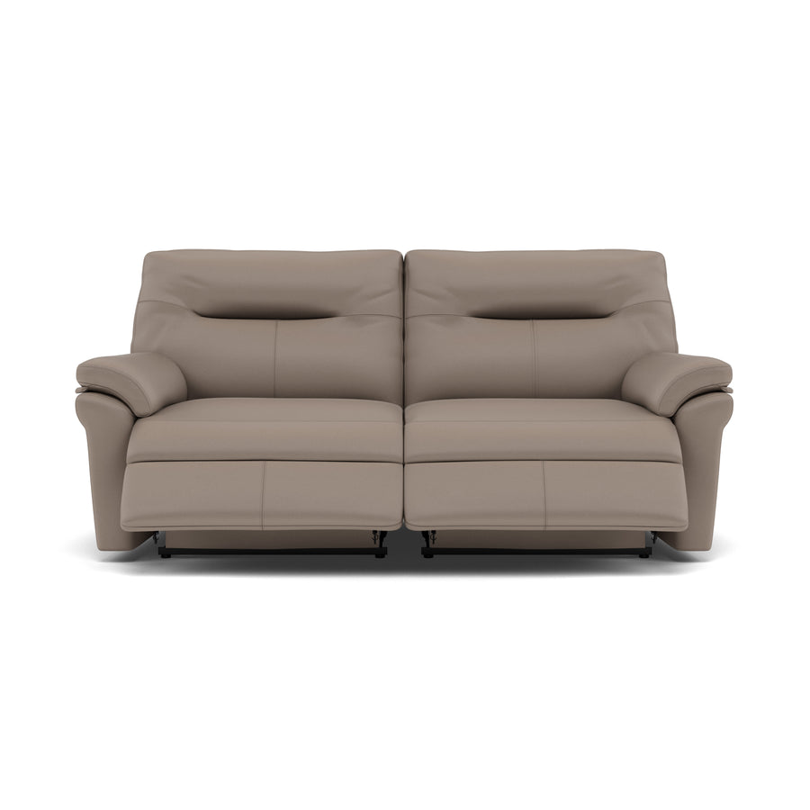 G Plan Seattle 3 Seater Recliner Sofa - 3 Seater Power Double Recliner with USB & Lumbar Grade H - Power Recliner with Lumbar Support & USB 3 Seater Sofas Sterling Home 1 H001 Oxford Mushroom