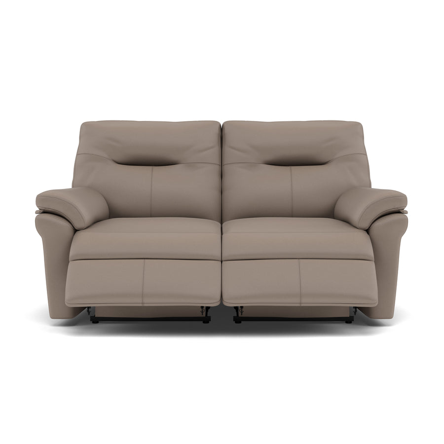 G Plan Seattle Large 2 Seater Recliner Sofa - 2.5 Seater Power Double Recliner with USB & Lumbar Grade H - Power Recliner with Lumbar Support & USB 2 Seater Sofas Sterling Home 1 H001 Oxford Mushroom