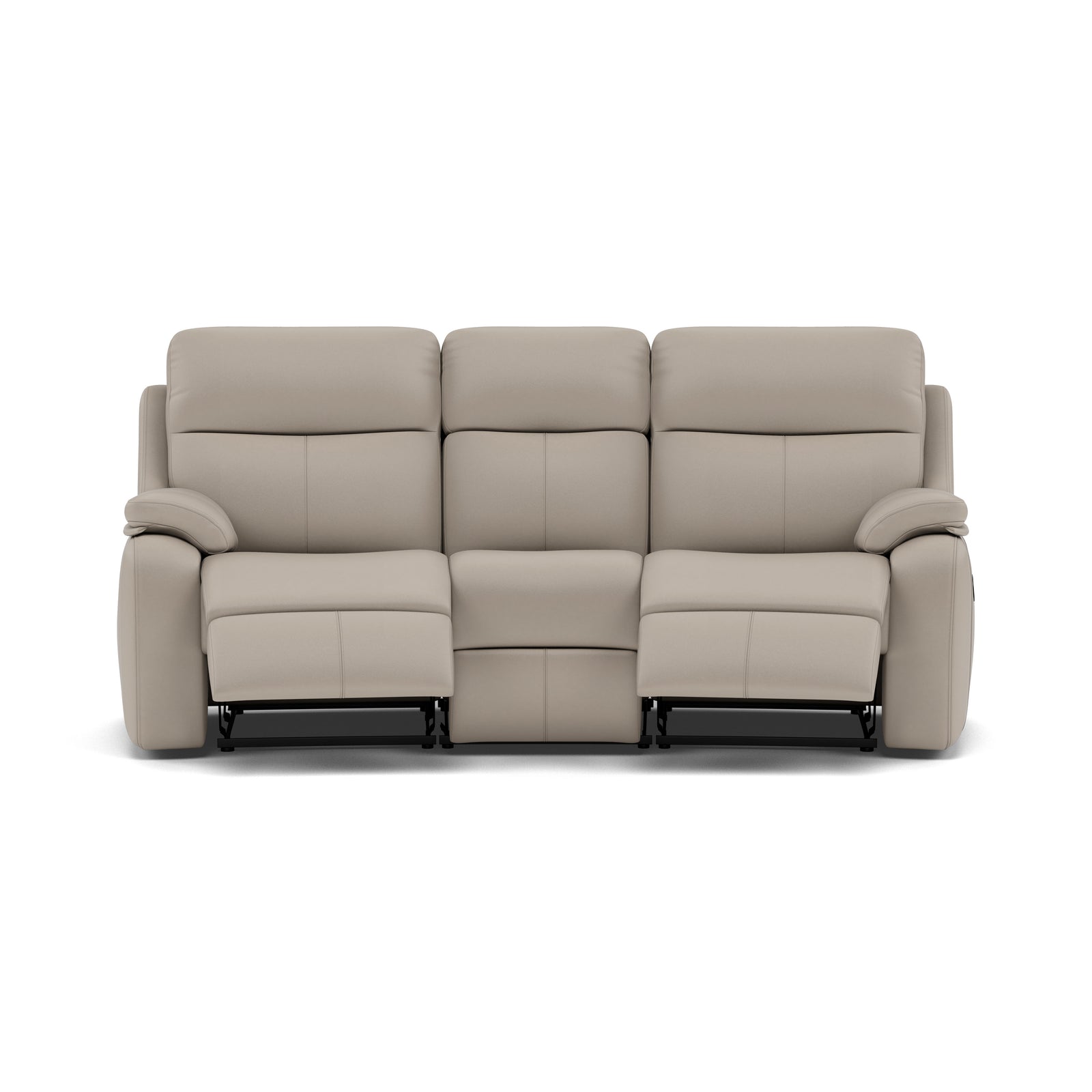 G Plan Kingsbury 3 Seater Curved Recliner Sofa - 3 Seater Manual Recliner Curved Sofa Double Grade H - Manual Recliner 3 Seater Sofas Sterling Home 3 H002 Oxford Putty