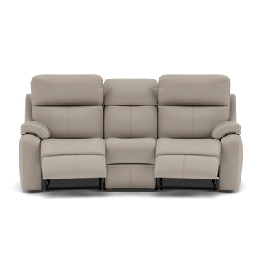 G Plan Kingsbury 3 Seater Curved Recliner Sofa - 3 Seater Power Recliner Curved Sofa Headrest + Lumbar with USB Grade H - Power with Power Headrest, Lumbar & USB 3 Seater Sofas Sterling Home 3 H002 Oxford Putty