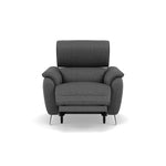 Sol Recliner Armchair - Power Recliner Armchair with Head Tilt F8 Sterling Home 7 Hopsack Charcoal 70006