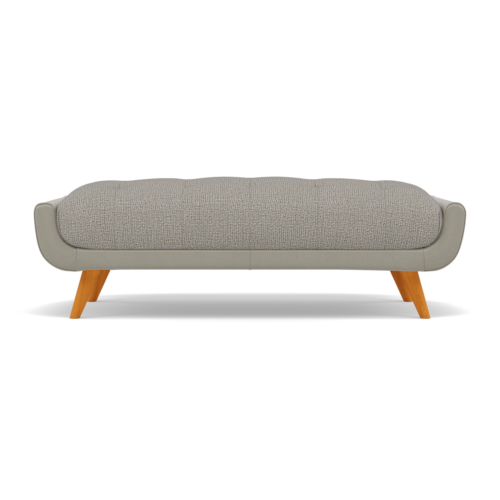 Siena Footstool - Large Footstool F8 + Cat 60 Sterling Home 2 Hopsack Dove 70001+Cat 60/28