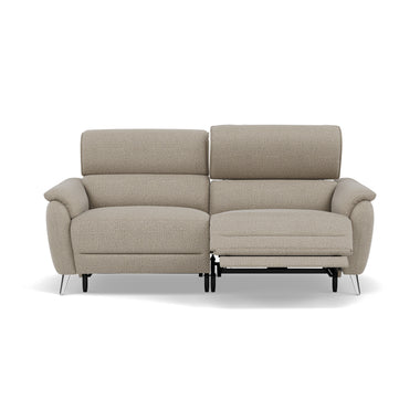 Sol 3 Seater Recliner Sofa - 3 Seater Power Recliner Sofa with Head Tilt F8 3 Seater Sofas Sterling Home 5 Hopsack Linen 70004