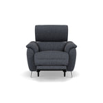 Sol Recliner Armchair - Power Recliner Armchair with Head Tilt F8 Sterling Home 6 Hopsack Midnight 70005