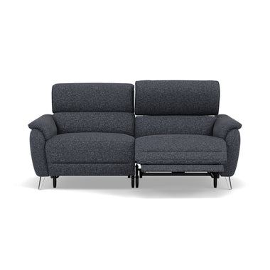 Sol 3 Seater Recliner Sofa - 3 Seater Power Recliner Sofa with Head Tilt F8 3 Seater Sofas Sterling Home 6 Hopsack Midnight 70005