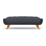 Siena Footstool - Large Footstool F8 + Cat 60 Sterling Home 6 Hopsack Midnight 70005+Cat 60/24