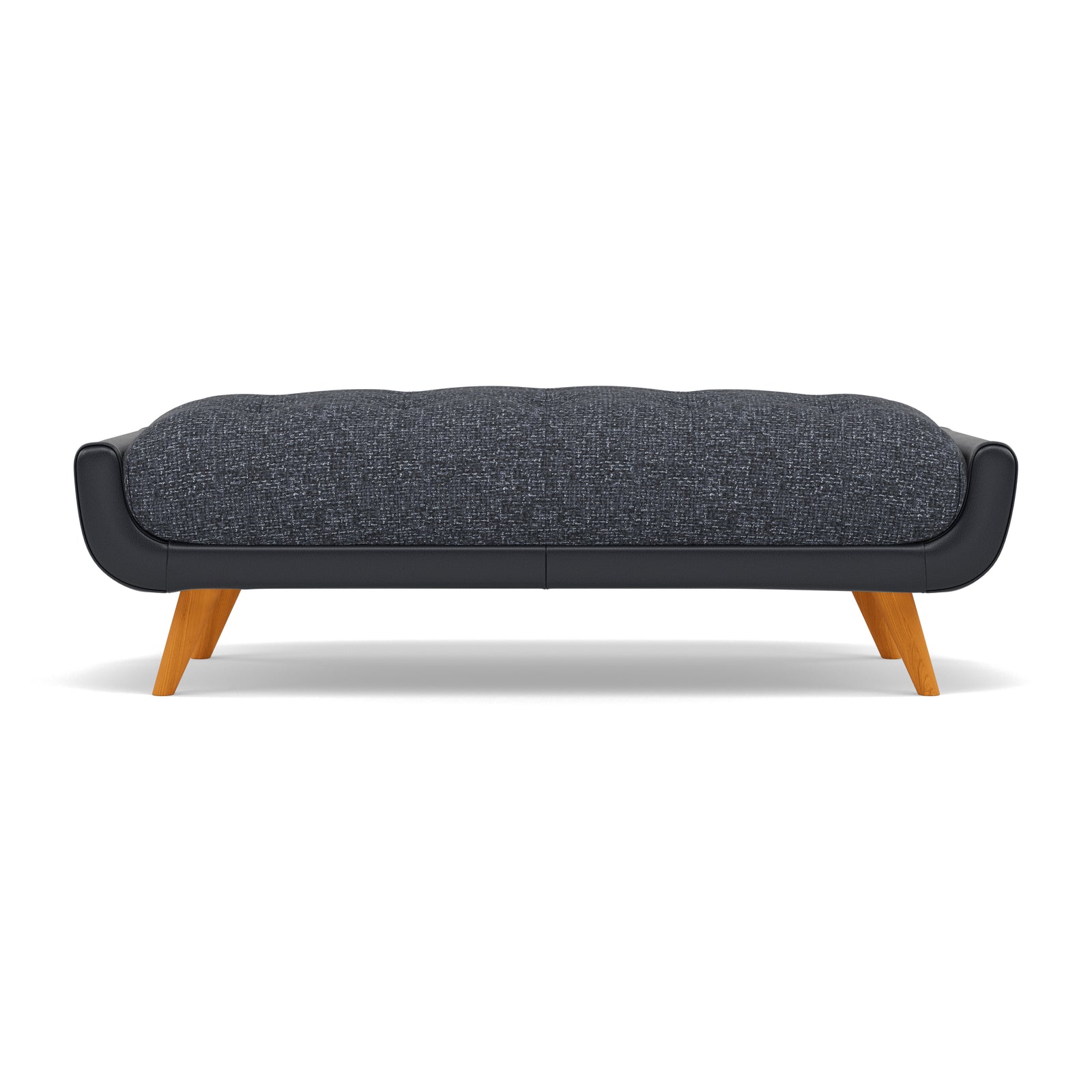 Siena Footstool - Large Footstool F8 + Cat 60 Sterling Home 6 Hopsack Midnight 70005+Cat 60/24