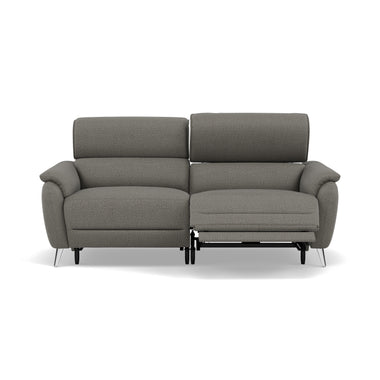 Sol 3 Seater Recliner Sofa - 3 Seater Power Recliner Sofa with Head Tilt F8 3 Seater Sofas Sterling Home 4 Hopsack Platinum 70003