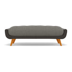 Siena Footstool - Large Footstool F8 + Cat 60 Sterling Home 7 Hopsack Platinum 70003+Cat 60/21