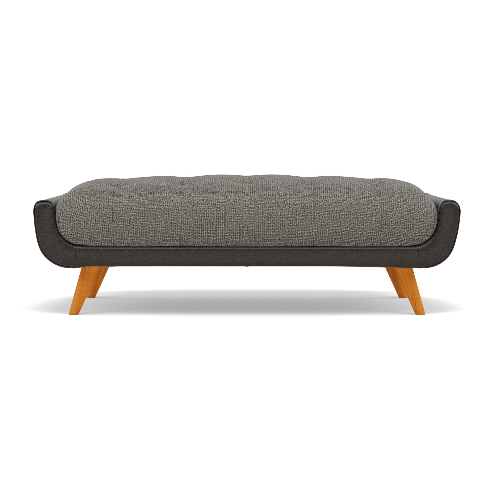 Siena Footstool - Large Footstool F8 + Cat 60 Sterling Home 7 Hopsack Platinum 70003+Cat 60/21