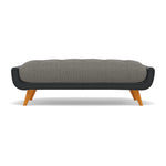 Siena Footstool - Large Footstool F8 + Cat 60 Sterling Home 8 Hopsack Platinum 70003+Cat 60/25
