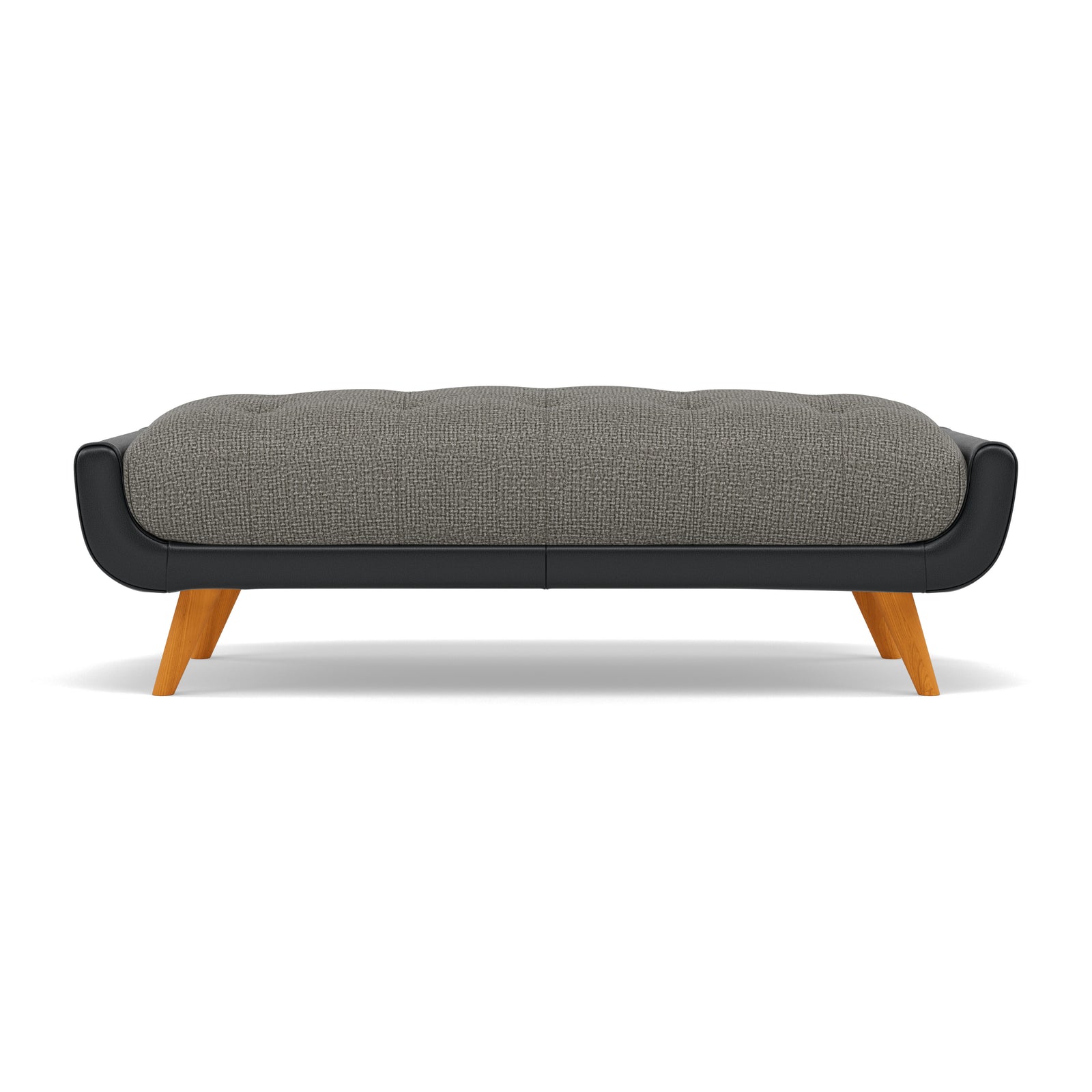Siena Footstool - Large Footstool F8 + Cat 60 Sterling Home 8 Hopsack Platinum 70003+Cat 60/25