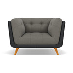 Siena Armchair - Armchair F8 + Cat 60 Sterling Home 9 Hopsack Platinum 70003+Cat 60/25