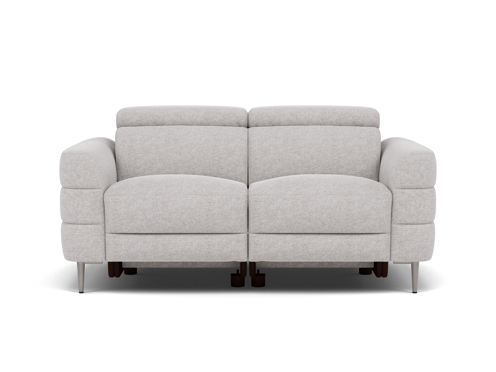 Hoy 2 Seater Sofa - 2 Str Static W/Manual Headrest Fabric Sterling Home 1 KB-1280-UK Darwin Silver