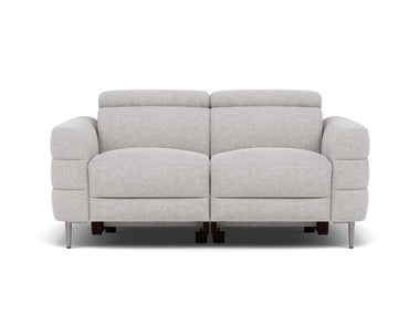 Hoy 2 Seater Sofa - 2 Str Static W/Manual Headrest Fabric Sterling Home 1 KB-1280-UK Darwin Silver