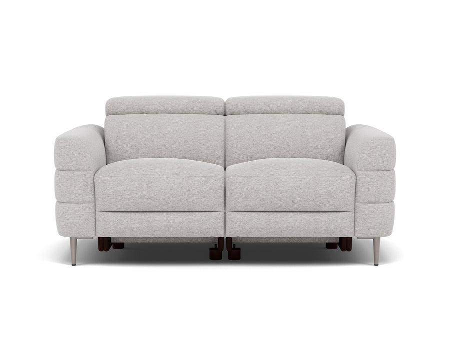Hoy 2 Seater Sofa - 2 Str Static W/Manual Headrest Fabric Sterling Home 1 KB-1280-UK Darwin Silver
