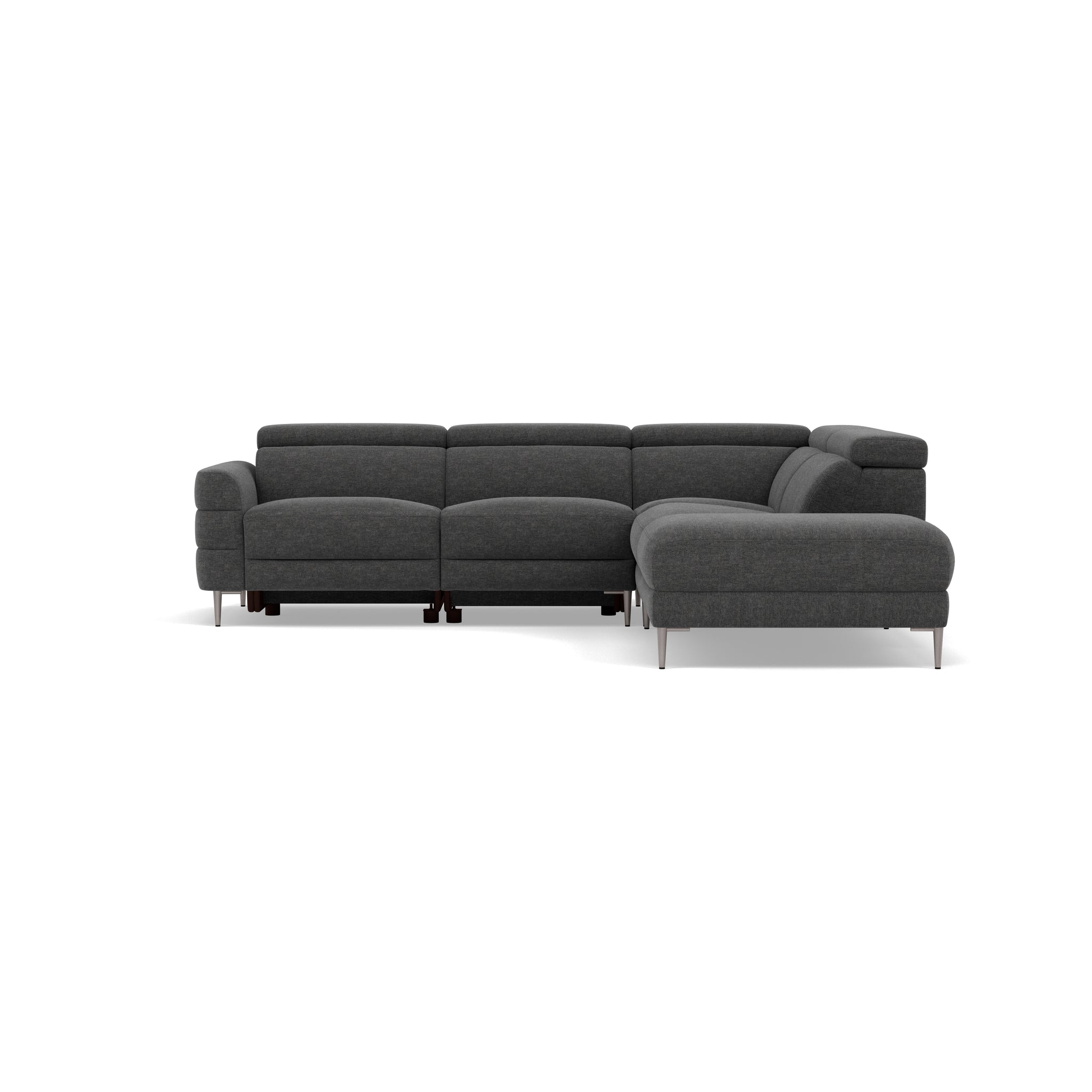 Hoy Corner Sofa - Combination 2 - Right Hand Facing Sofa Corner Group Fabric - Right Hand Facing Sterling Home 3 KB-1281-UK Darwin Charcoal