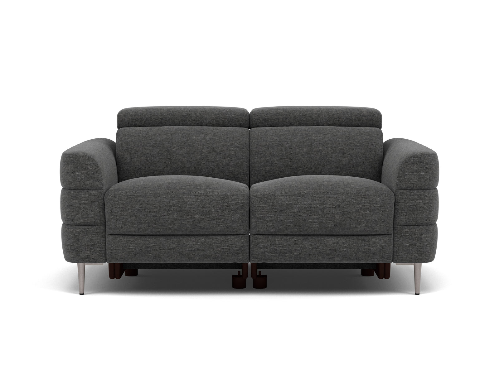 Hoy 2 Seater Sofa - 2 Str Static W/Manual Headrest Fabric Sterling Home 3 KB-1281-UK Darwin Charcoal