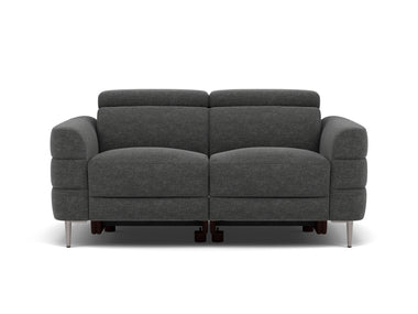 Hoy 2 Seater Sofa - 2 Str Static W/Manual Headrest Fabric Sterling Home 3 KB-1281-UK Darwin Charcoal