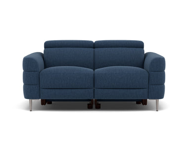 Hoy 2 Seater Sofa - 2 Str Static W/Manual Headrest Fabric Sterling Home 8 KB-1290-UK Amigo Navy