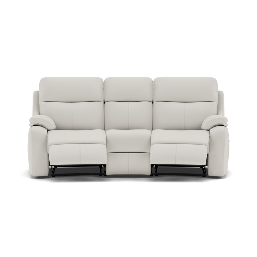 G Plan Kingsbury 3 Seater Curved Recliner Sofa - 3 Seater Manual Recliner Curved Sofa Double Grade L - Manual Recliner 3 Seater Sofas Sterling Home 1 L840 Cambridge Chalk