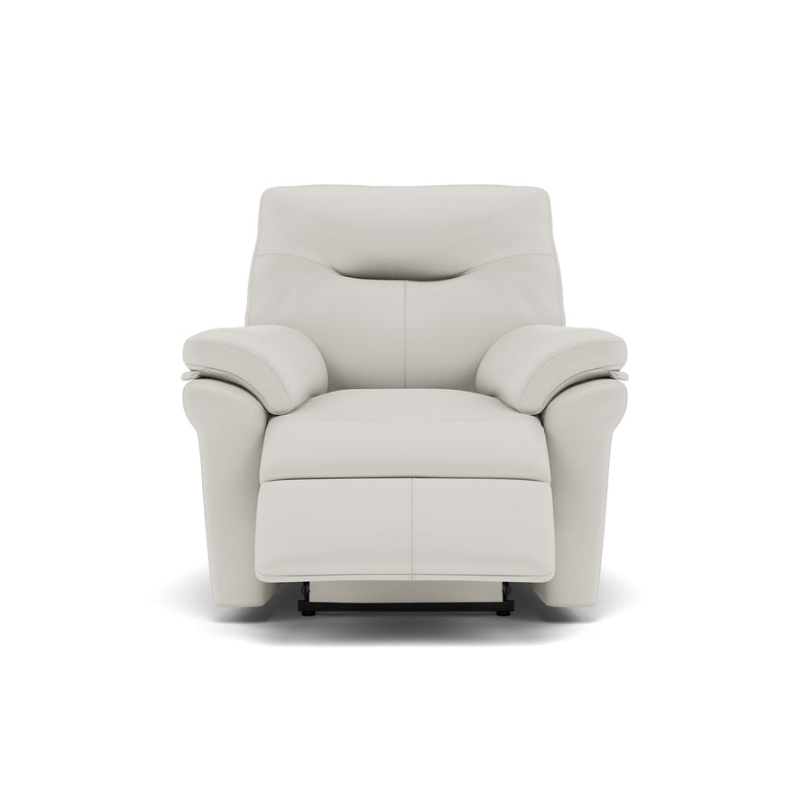 G Plan Seattle Recliner Armchair - Power Recliner Chair with USB & Lumbar Grade L - Power Recliner with Lumbar Support & USB Sterling Home 1 L840 Cambridge Chalk