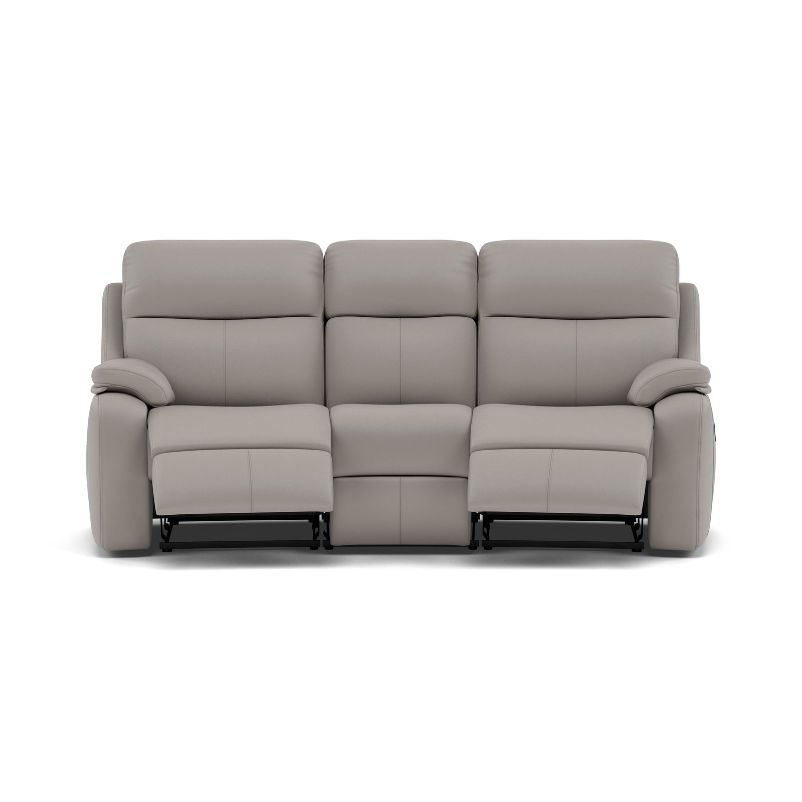 G Plan Kingsbury 3 Seater Curved Recliner Sofa - 3 Seater Manual Recliner Curved Sofa Double Grade L - Manual Recliner 3 Seater Sofas Sterling Home 3 L842 Cambridge Grey