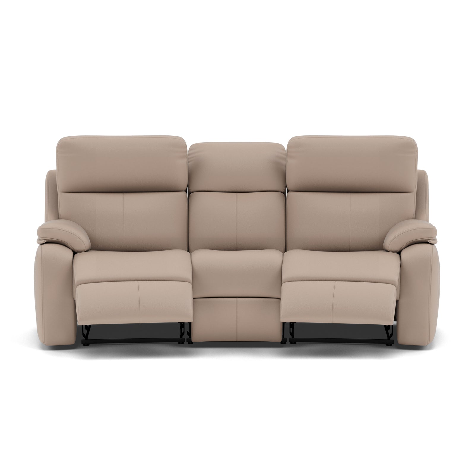 G Plan Kingsbury 3 Seater Curved Recliner Sofa - 3 Seater Power Recliner Curved Sofa Headrest + Lumbar with USB Grade L - Power with Power Headrest, Lumbar & USB 3 Seater Sofas Sterling Home 5 L844 Cambridge Plaster