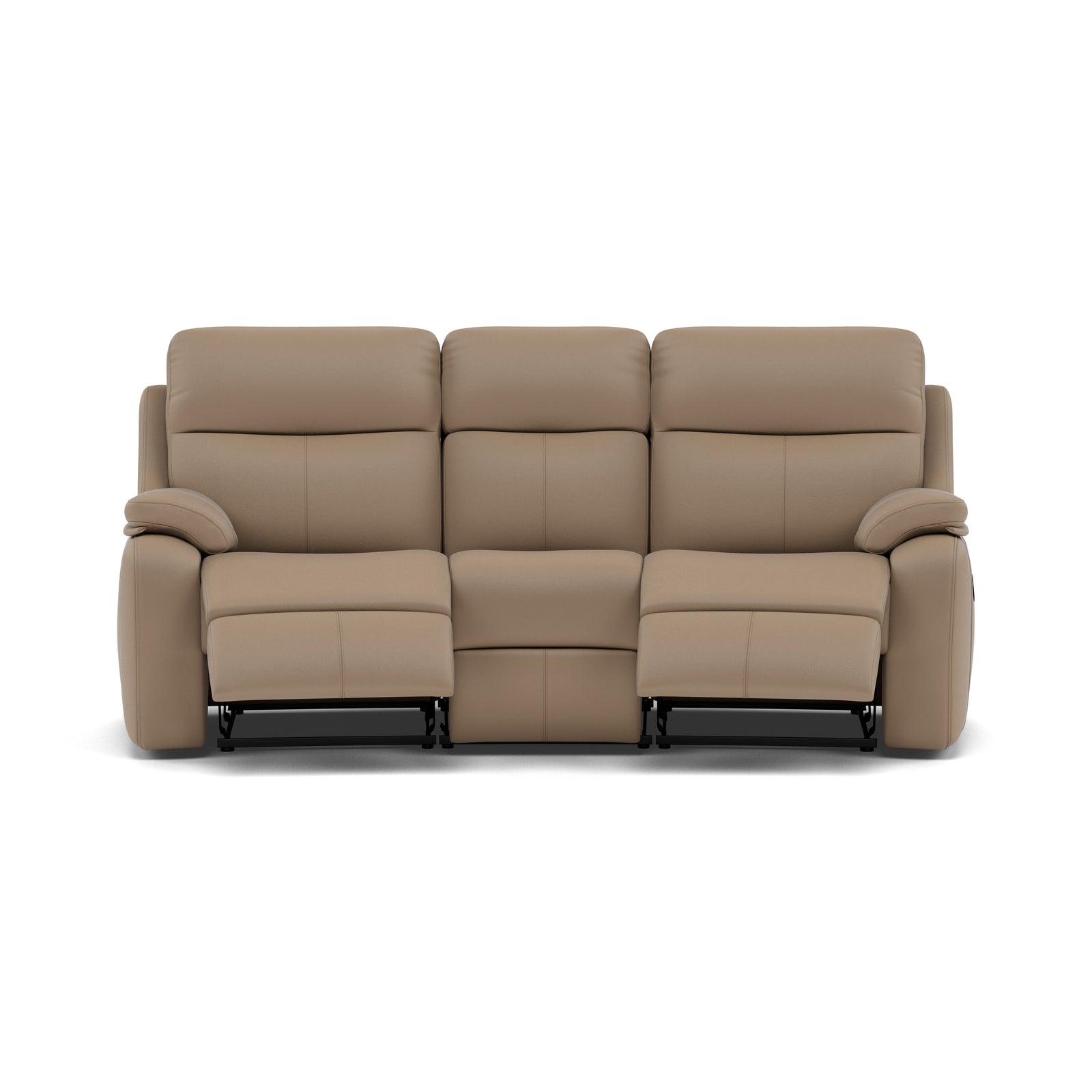 G Plan Kingsbury 3 Seater Curved Recliner Sofa - 3 Seater Manual Recliner Curved Sofa Double Grade L - Manual Recliner 3 Seater Sofas Sterling Home 6 L846 Cambridge Taupe