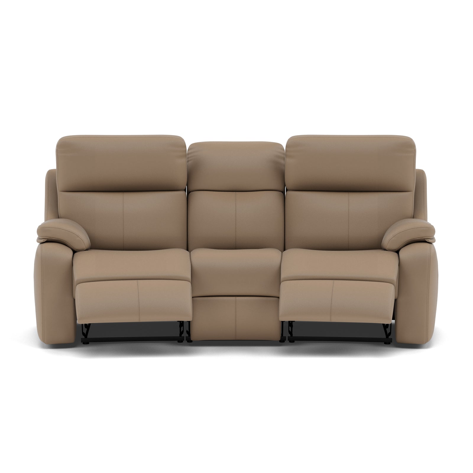G Plan Kingsbury 3 Seater Curved Recliner Sofa - 3 Seater Power Recliner Curved Sofa Headrest + Lumbar with USB Grade L - Power with Power Headrest, Lumbar & USB 3 Seater Sofas Sterling Home 6 L846 Cambridge Taupe