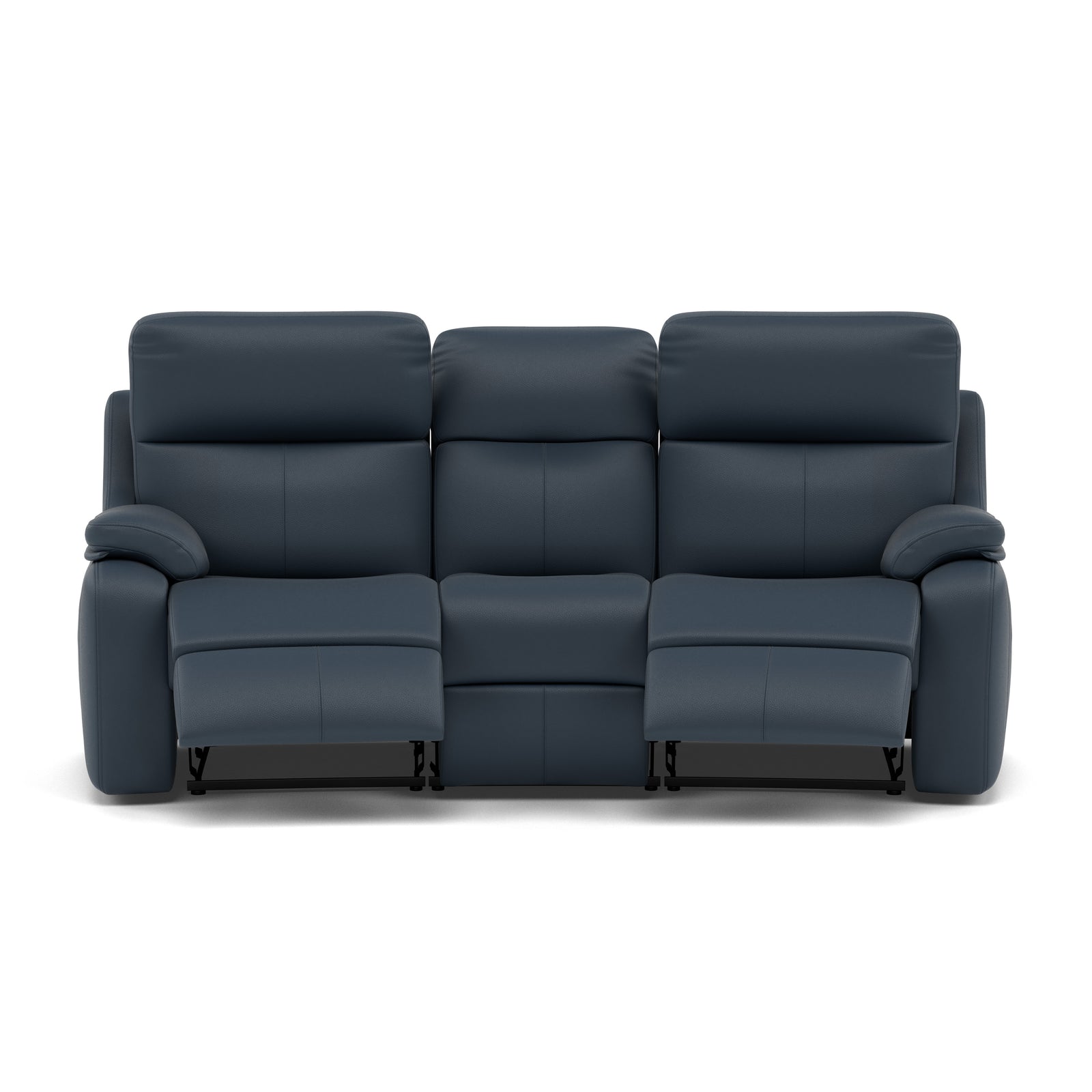 G Plan Kingsbury 3 Seater Curved Recliner Sofa - 3 Seater Power Recliner Curved Sofa Headrest + Lumbar with USB Grade L - Power with Power Headrest, Lumbar & USB 3 Seater Sofas Sterling Home 7 L851 Cambridge Navy