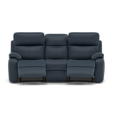 G Plan Kingsbury 3 Seater Curved Recliner Sofa - 3 Seater Power Recliner Curved Sofa Headrest + Lumbar with USB Grade L - Power with Power Headrest, Lumbar & USB 3 Seater Sofas Sterling Home 7 L851 Cambridge Navy