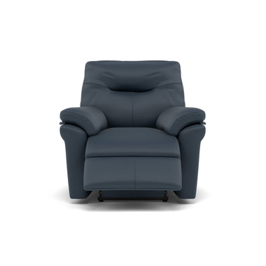 G Plan Seattle Recliner Armchair - Power Recliner Chair with USB & Lumbar Grade L - Power Recliner with Lumbar Support & USB Sterling Home 7 L851 Cambridge Navy
