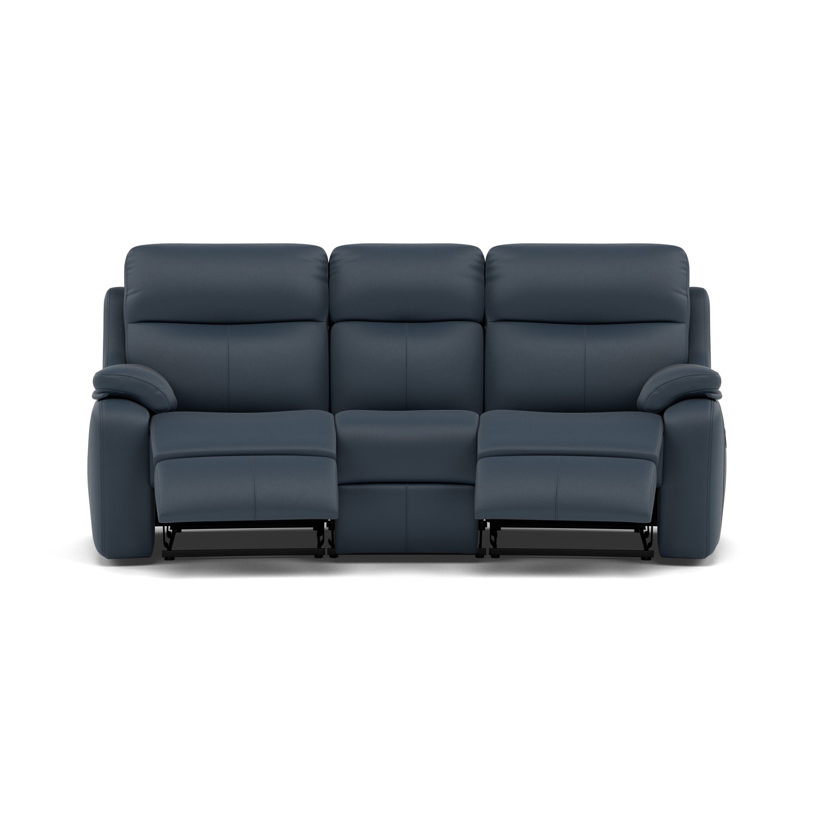 G Plan Kingsbury 3 Seater Curved Recliner Sofa - 3 Seater Manual Recliner Curved Sofa Double Grade L - Manual Recliner 3 Seater Sofas Sterling Home 7 L851 Cambridge Navy