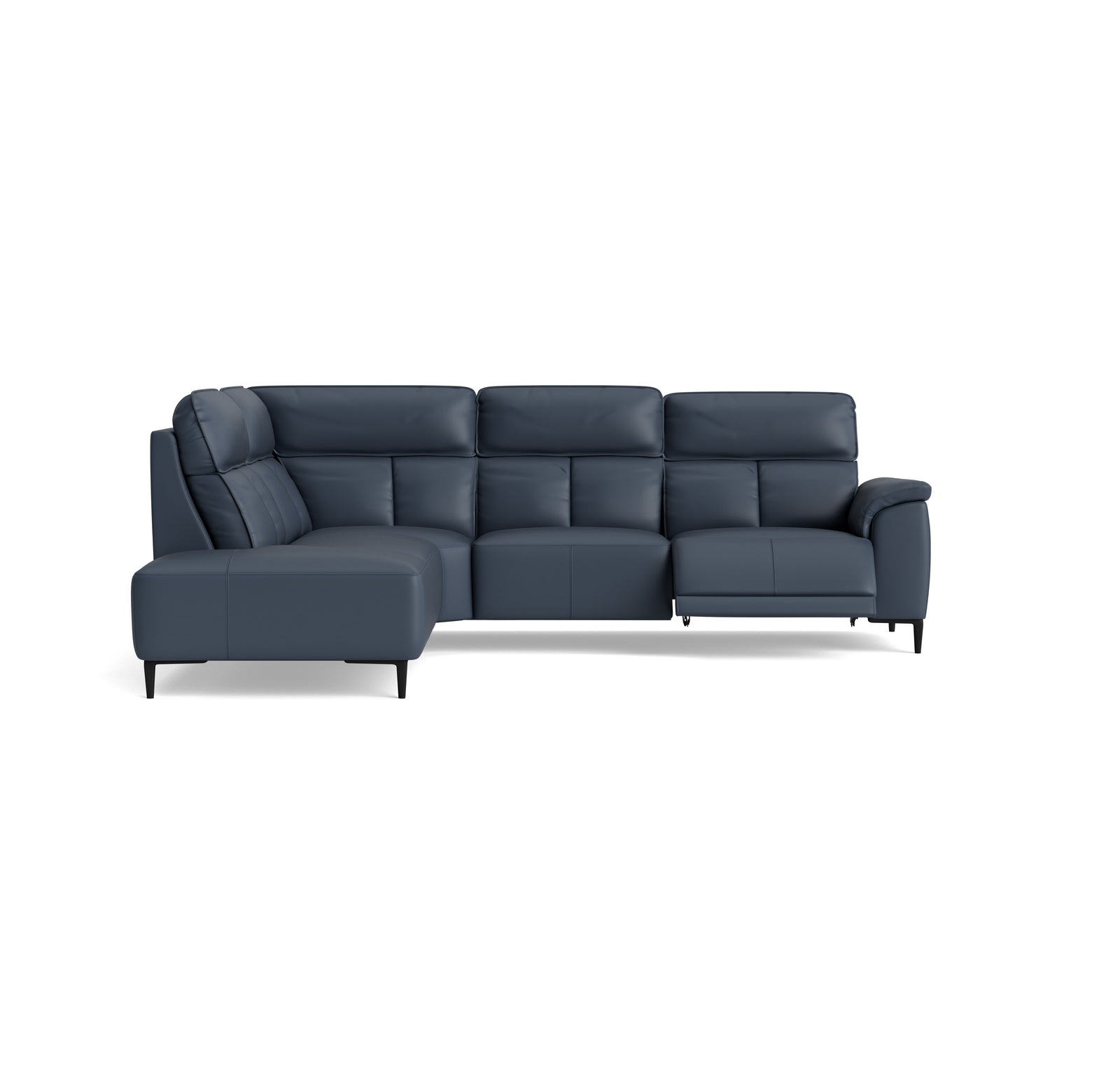 Loma Large Corner Sofa - Combination 1 Left Terminal with 2.5 Right Power 2 Pieces Cat 20S - Left Hand Facing - Power Recliner with USB Corner Sofas Sterling Home 7 NWS-518E OCEAN BLUE