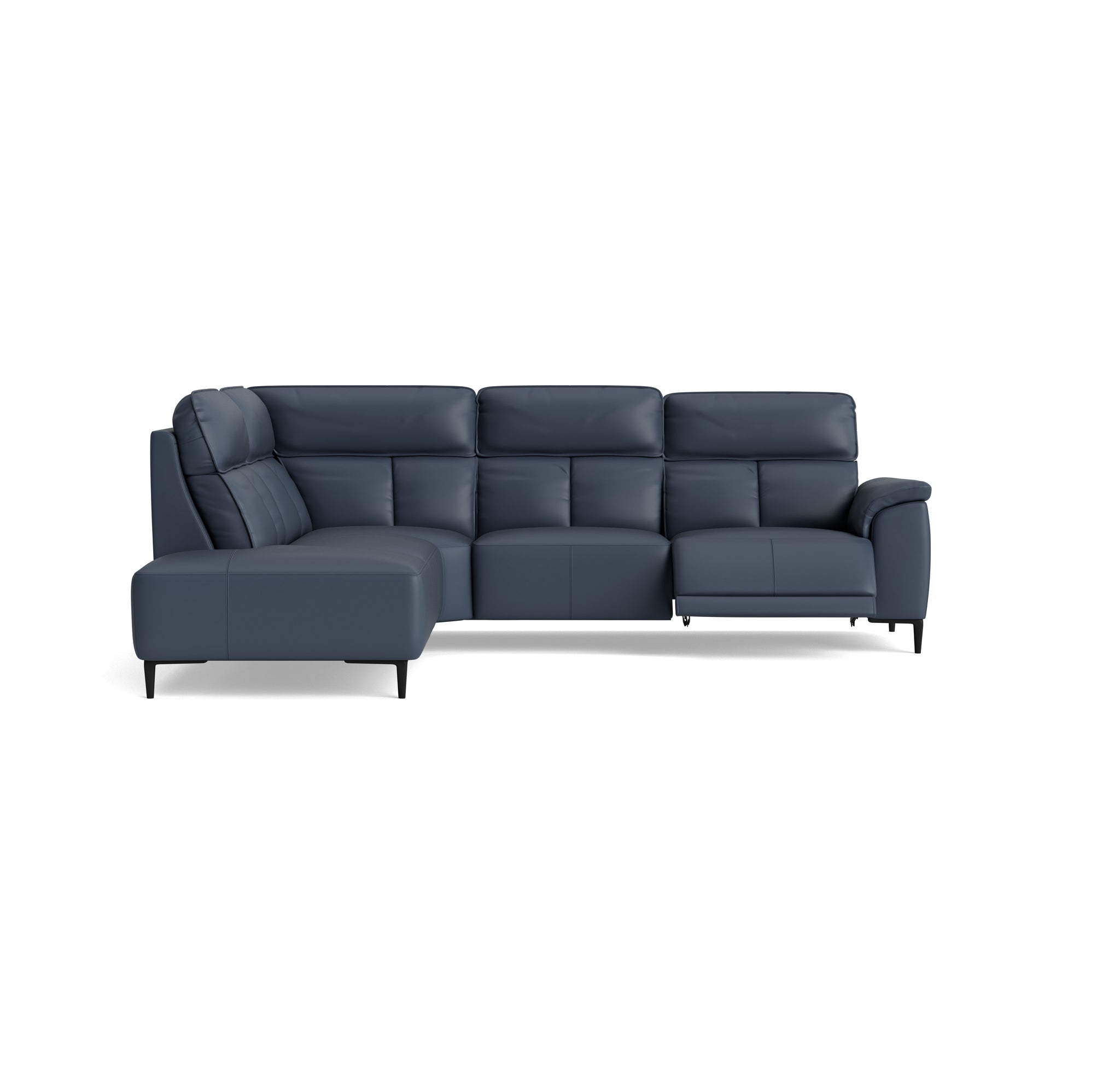Loma Large Corner Sofa - Combination 1 Left Terminal with 2.5 Right Power 2 Pieces Cat 20S - Left Hand Facing - Power Recliner with USB Corner Sofas Sterling Home 9 NWS-518E OCEAN BLUE