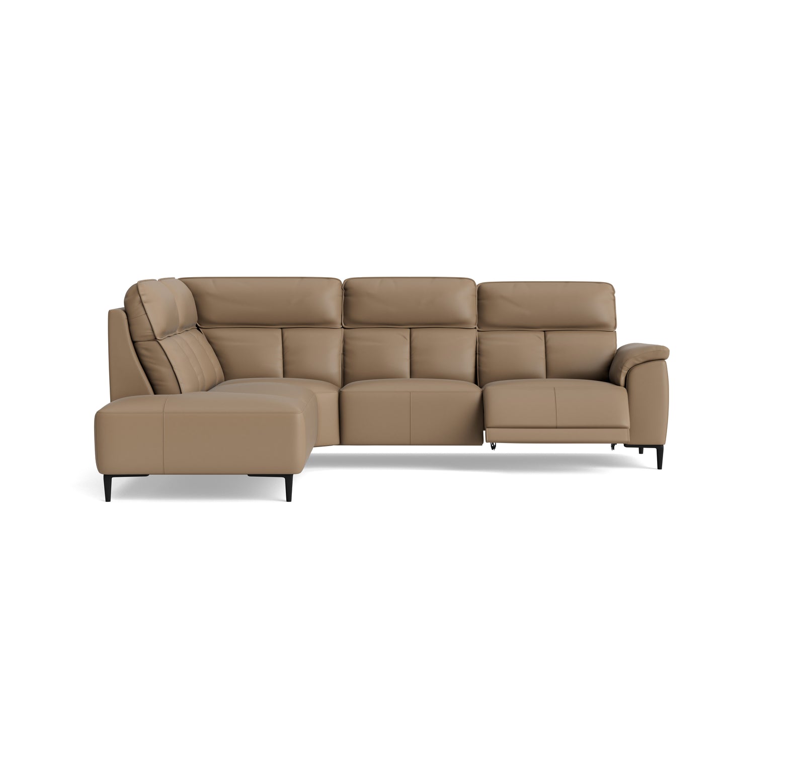 Loma Large Corner Sofa - Combination 1 Left Terminal with 2.5 Right Power 2 Pieces Cat 20S - Left Hand Facing - Power Recliner with USB Corner Sofas Sterling Home 5 NWS-513E PINE BARK