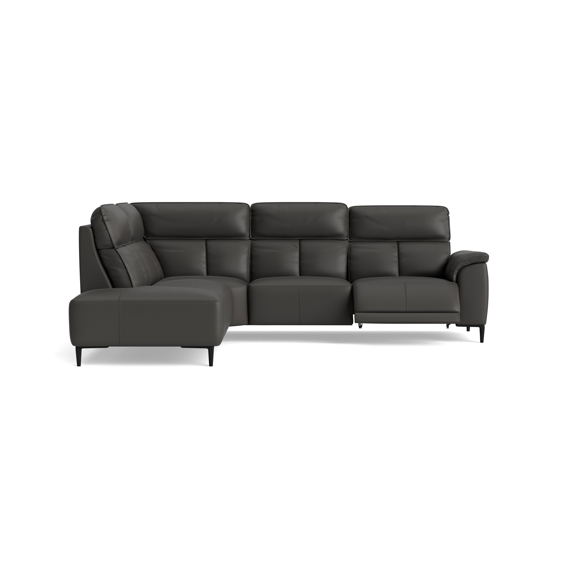 Loma Large Corner Sofa - Combination 1 Left Terminal with 2.5 Right Power 2 Pieces Cat 20S - Left Hand Facing - Power Recliner with USB Corner Sofas Sterling Home 1 NWS-517E SHALE GREY