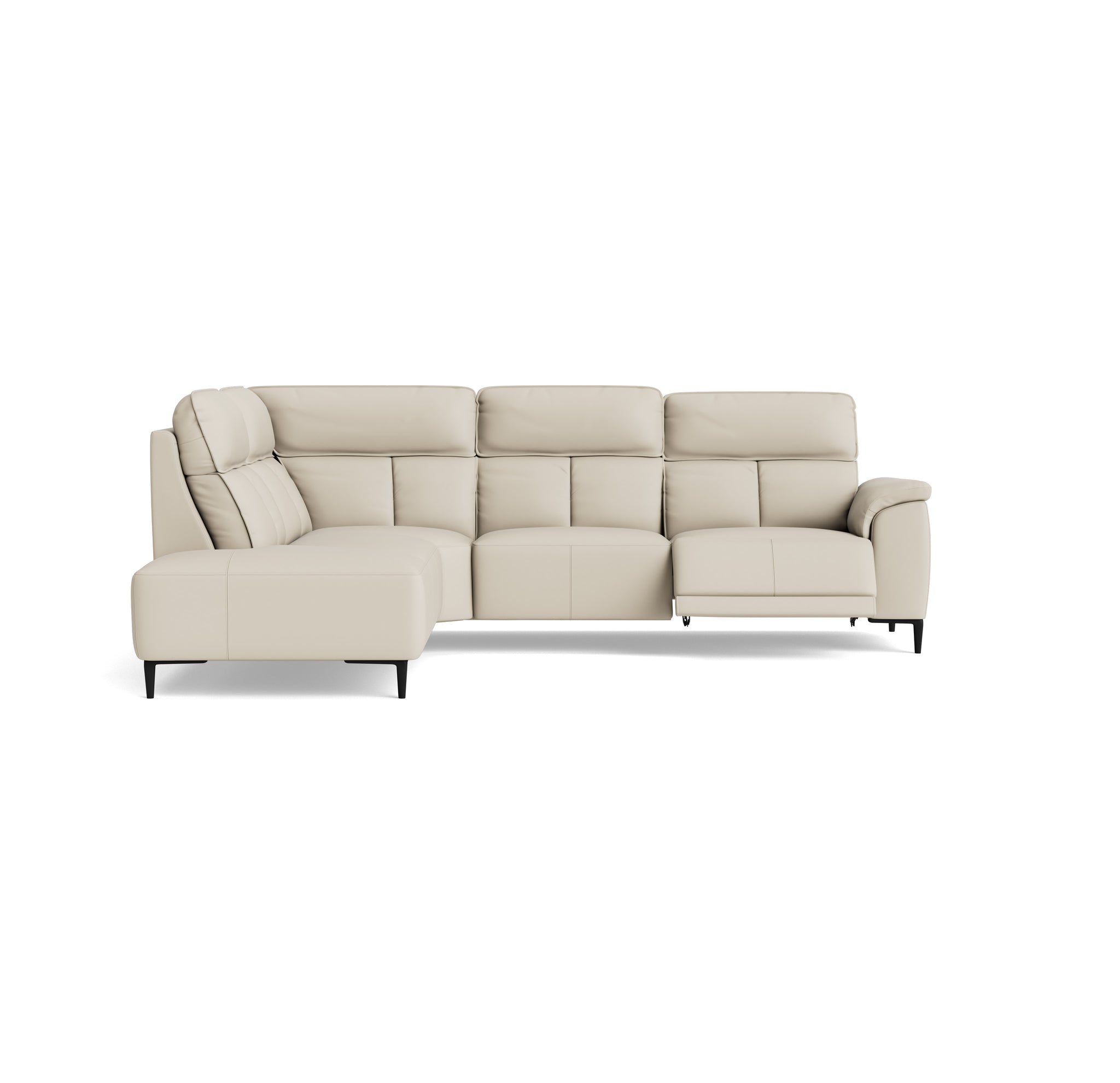 Loma Large Corner Sofa - Combination 1 Left Terminal with 2.5 Right Power 2 Pieces Cat 20S - Left Hand Facing - Power Recliner with USB Corner Sofas Sterling Home 10 NWS-521E FROST
