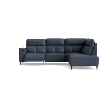 Loma Large Corner Sofa - Combination 2 Right Terminal with 2.5 Left Power 2 Pieces Cat 20S - Right Hand Facing - Power Recliner with USB Corner Sofas Sterling Home 7 NWS-518E OCEAN BLUE