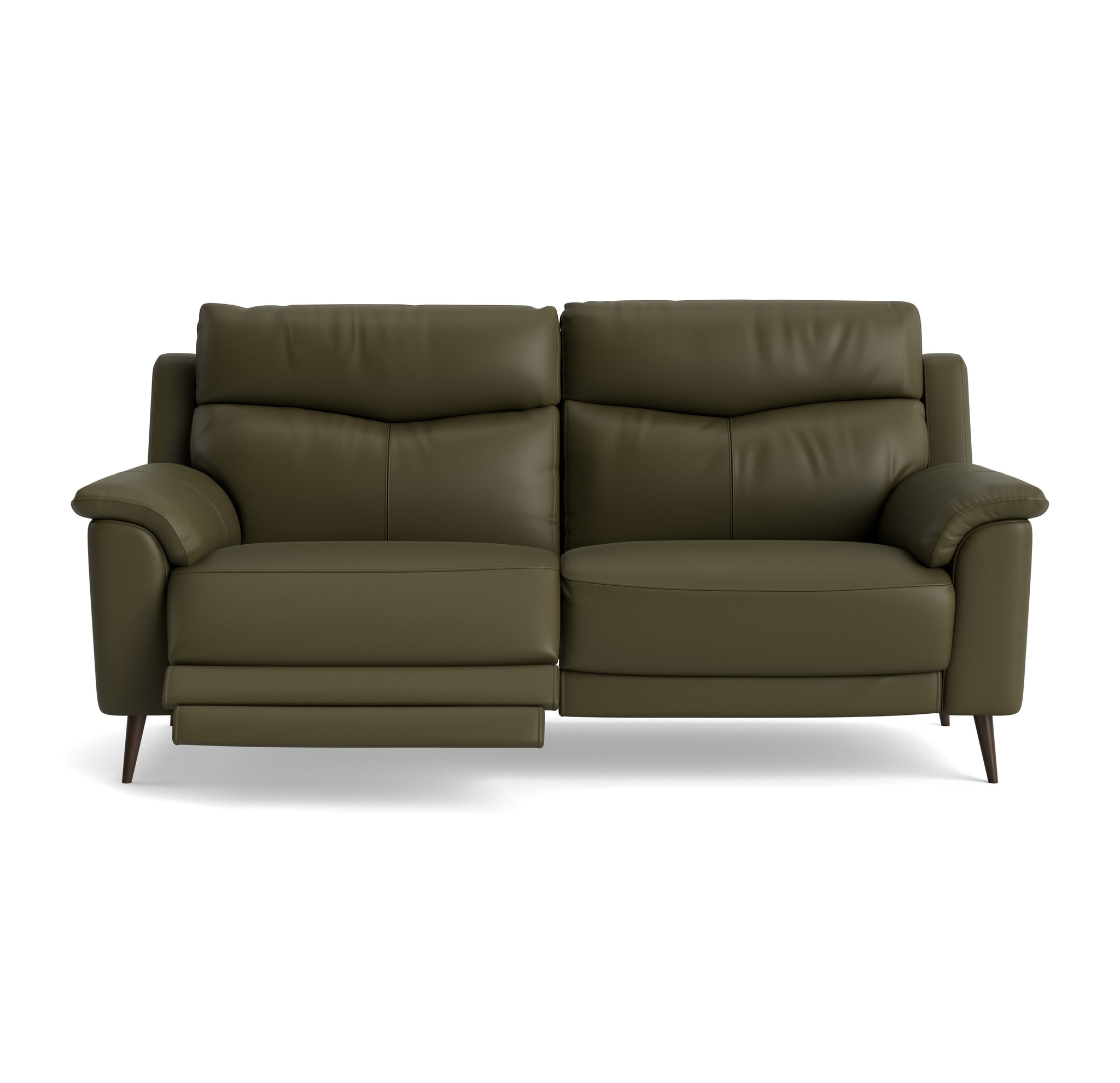Revel Small 3 Seater Recliner Sofa - 2.5 Seater Sofa with 2 Power Recliners (Compact) Cat 20S - Power Recliner with USB 3 Seater Sofas Sterling Home 1 NWS-548E DARK OLIVE