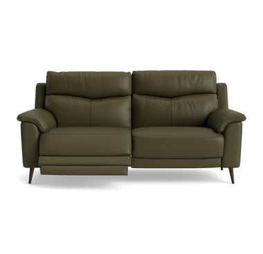 Revel Small 3 Seater Recliner Sofa - 2.5 Seater Sofa with 2 Power Recliners (Compact) Cat 20S - Power Recliner with USB 3 Seater Sofas Sterling Home 1 NWS-548E DARK OLIVE