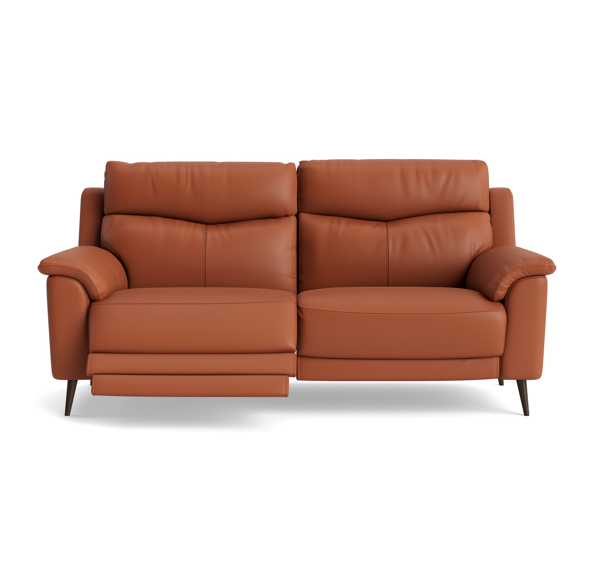 Revel Small 3 Seater Recliner Sofa - 2.5 Seater Sofa with 2 Power Recliners (Compact) Cat 20S - Power Recliner with USB 3 Seater Sofas Sterling Home 14 NWS-605D WARM BROWN