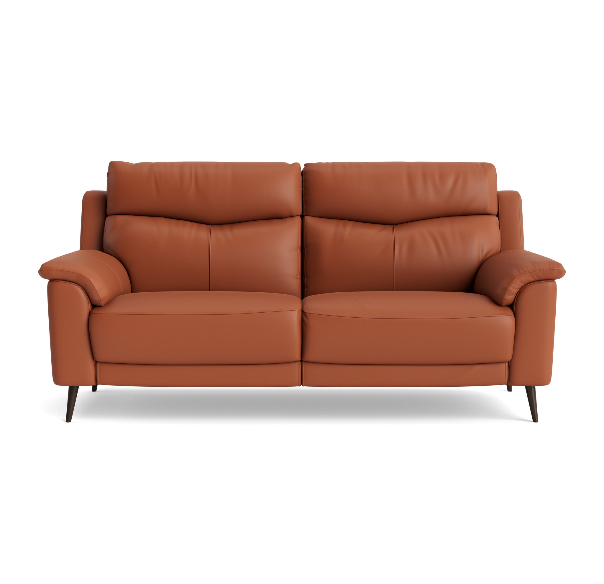 Revel Small 3 Seater Sofa - 2.5 Seater Sofa Compact Cat 20S Sterling Home 11 NWS-605D WARM BROWN